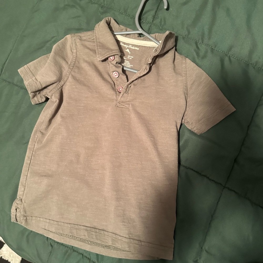 Tommy Bahama Kids Tan Polo Shirt